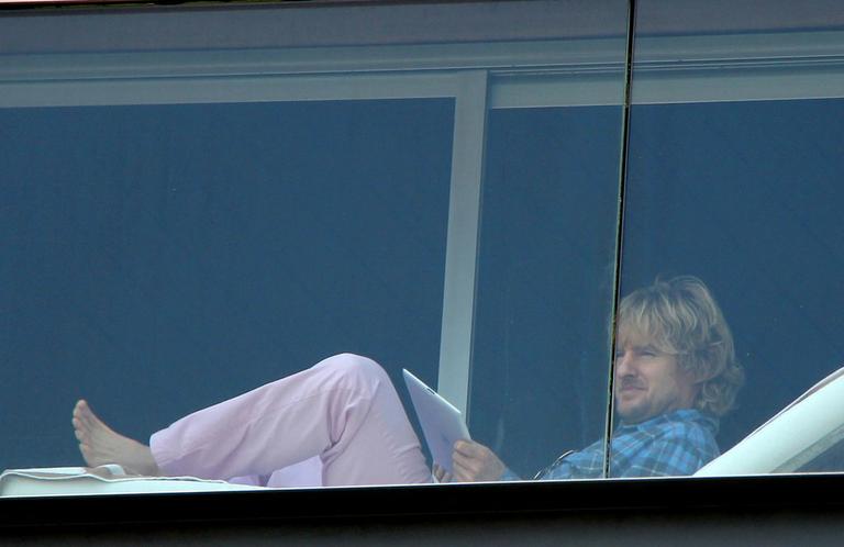 Owen Wilson em hotel no Rio de Janeiro