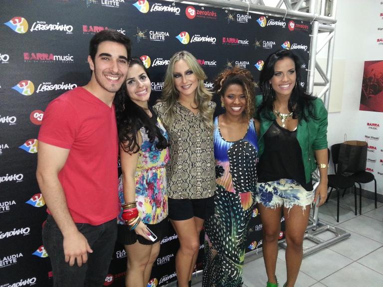 Os participantes do The Voice Brasil Gustavo Fagundes, Mira Callado, Ju Moraes e Thalita Pertuzatti