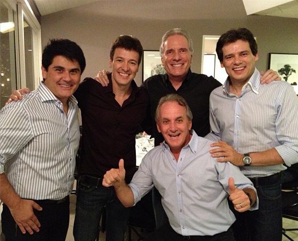 César Filho, Rodrigo Faro, Otávio Mesquita, Roberto Justus e Celso Portiolli