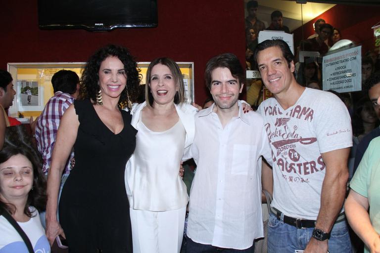 Claudia Alencar, Liège Monteiro, Luiz Fernando Coutinho e Carlos Machado