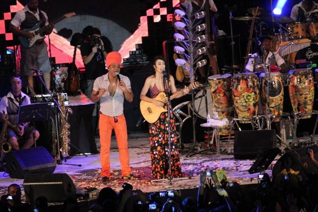 Carlinhos Brown e Marisa Monte