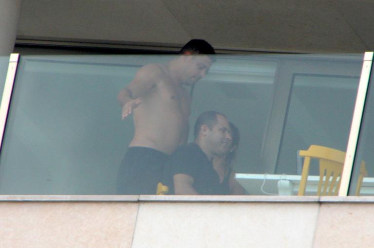 Ronaldo em sua cobertura no Leblon, no Rio de Janeiro