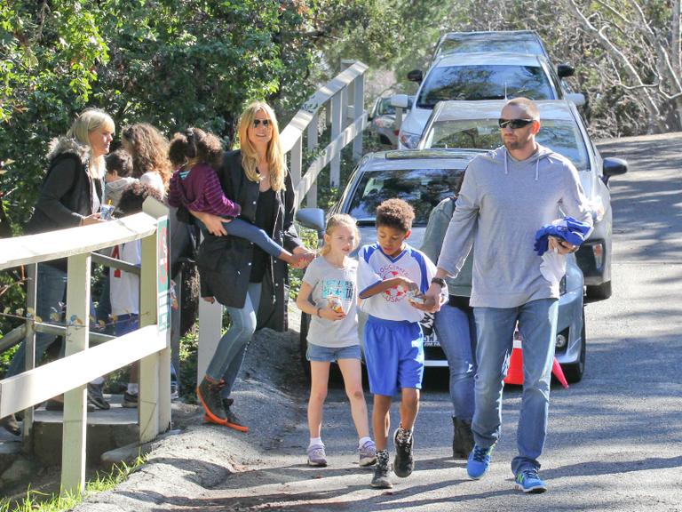 Heidi Klum em tarde romântica com o amado, Martin Kristen