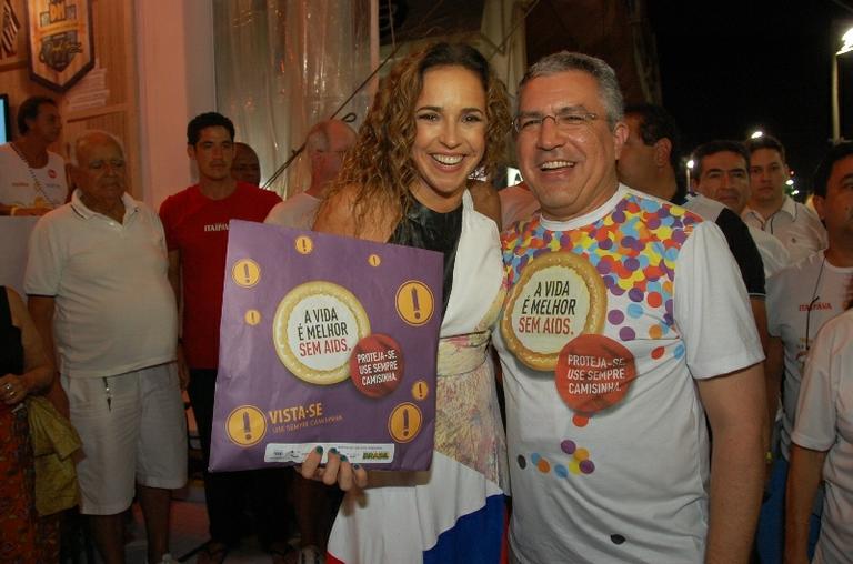 Daniela Mercury com o ministro Alexandre Padilha