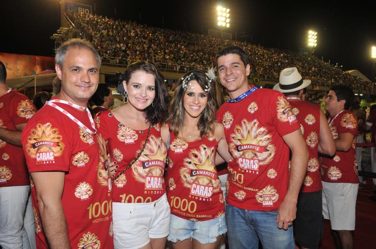 Nanda Ziegler e Alexandre Avancini ao lado de Diogo Boni e Fernanda Pontes