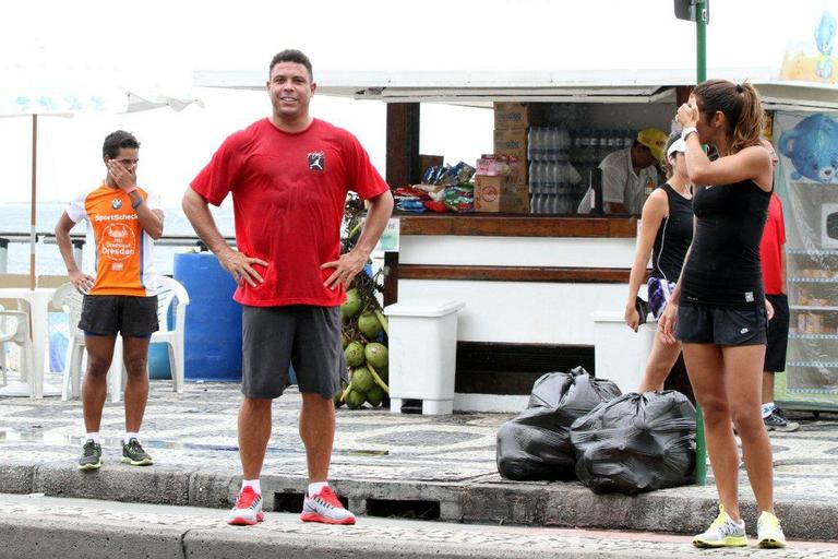 Ronaldo Nazário e Paula Morais