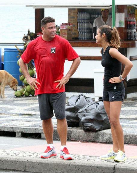 Ronaldo Nazário e Paula Morais