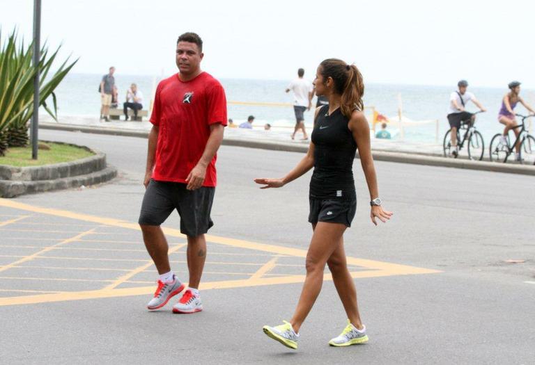 Ronaldo Nazário e Paula Morais