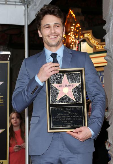 James Franco na Calçada da Fama de Hollywood