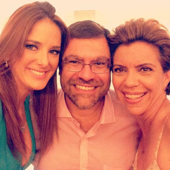 Ticiane Pinheiro, Marcelo Camargo e Astrid Fontenelle