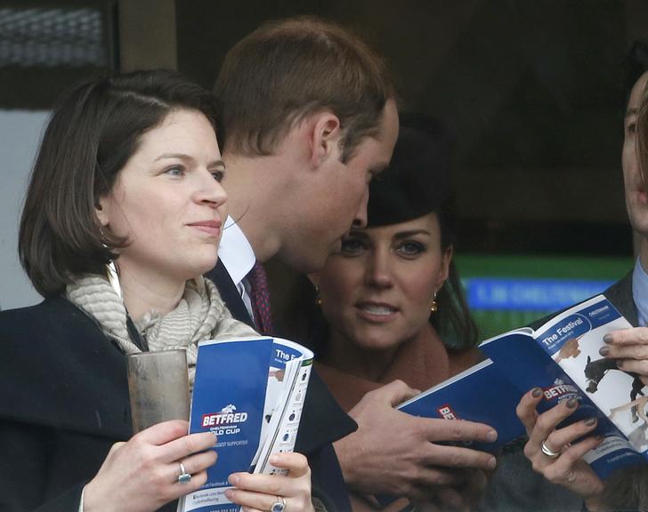 Príncipe William e Kate se divertem em prova a cavalo no Cheltenham Festival, na Inglaterra