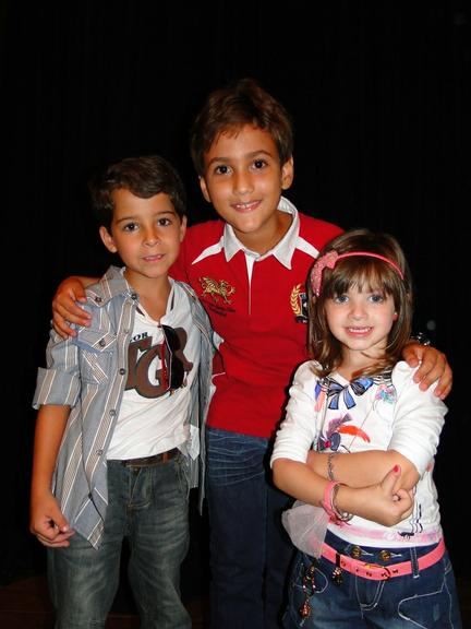 Luiz Felipe Mello, Lucas Simões e Giovanna Alparone