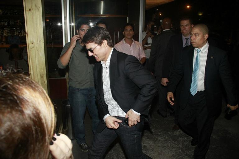 Tom Cruise janta em churrascaria no Rio de Janeiro