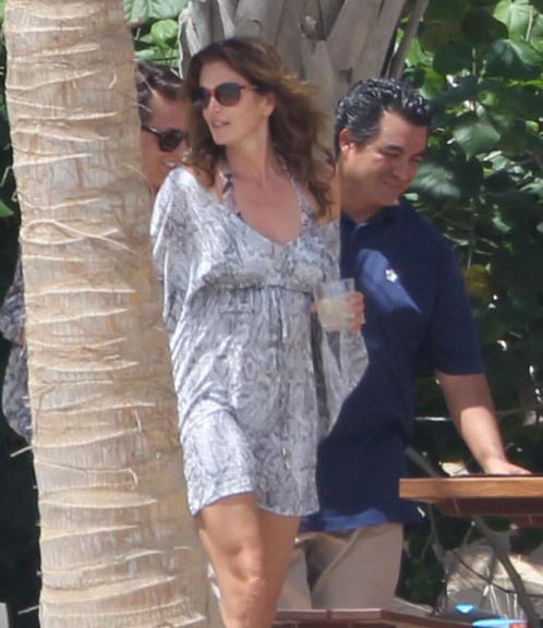 Cindy Crawford desfruta de Cabo San Lucas, no México