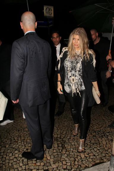 Fergie janta no Rio de Janeiro