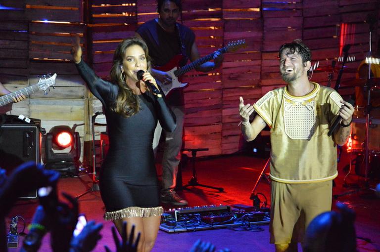 Ivete Sangalo grava participação na gravação do DVD de Saulo Fernandes