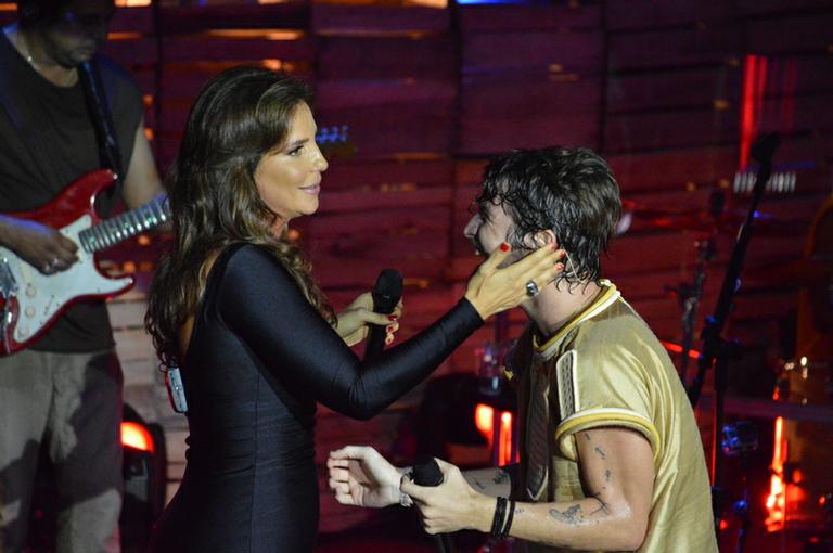 Ivete Sangalo grava participação na gravação do DVD de Saulo Fernandes