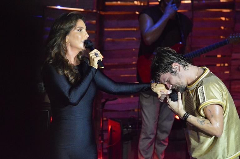 Ivete Sangalo grava participação na gravação do DVD de Saulo Fernandes