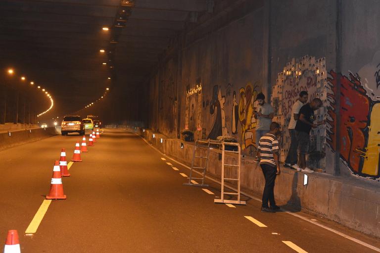 Túnel em homenagem a Rafael Mascarenhas, no Rio de Janeiro