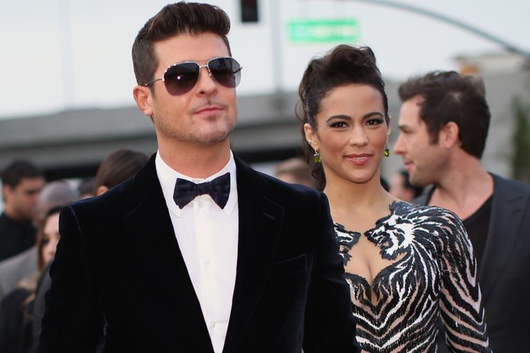 As separações de fevereiro: Robin Thicke e Paula Patton