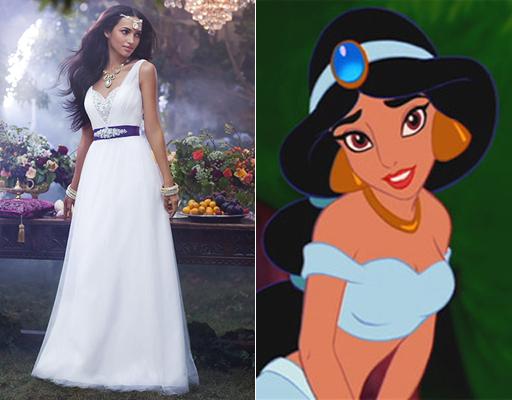 Branca de neve e mais princesas da Disney inspiram coleção de vestidos de noiva