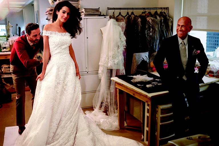 Oscar de la Renta e Amal Alamuddin