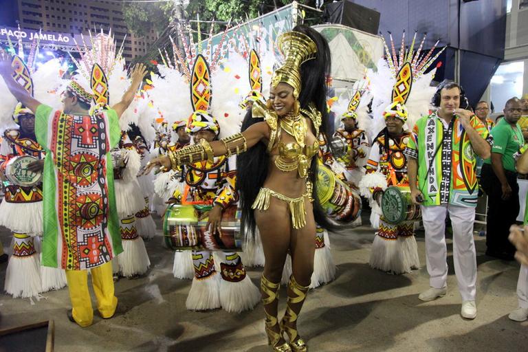 Cris Vianna no desfile da Imperatriz Leopoldinense