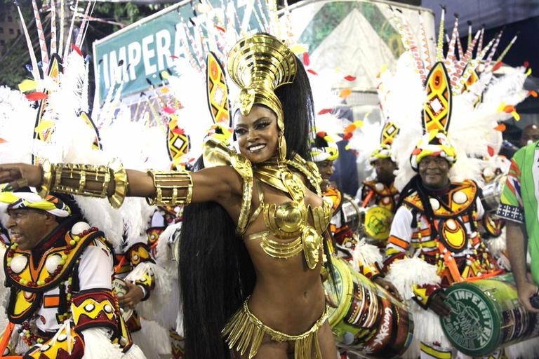 Cris Vianna no desfile da Imperatriz Leopoldinense