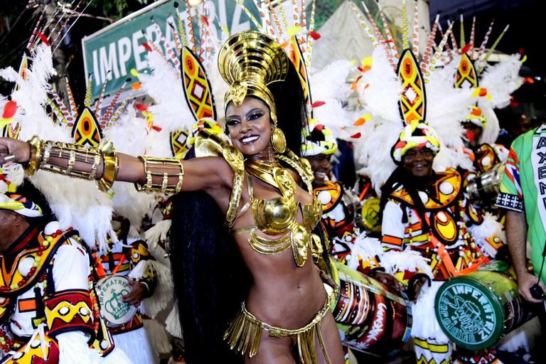 Cris Vianna no desfile da Imperatriz Leopoldinense