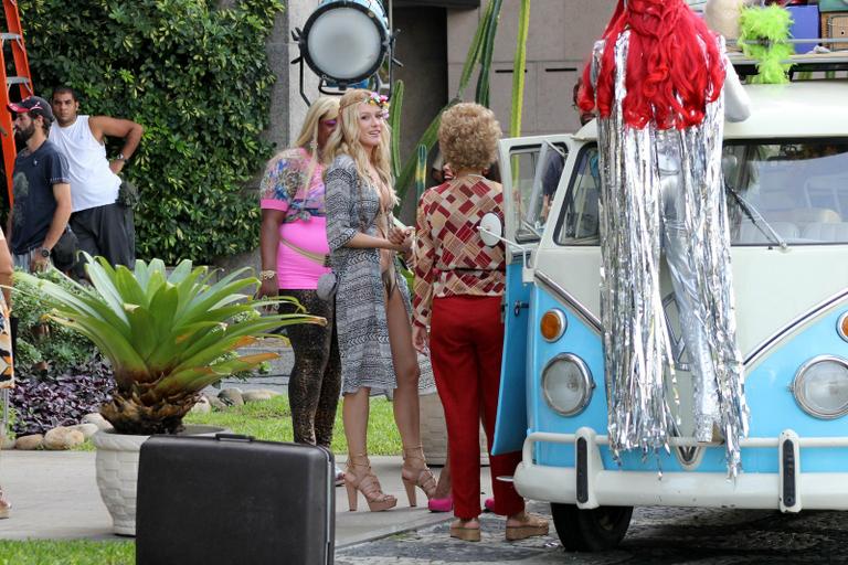 Elenco filma 'Vai Que Cola - O Filme', em Ipanema