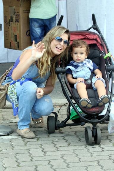 Bárbara Borges e o filho, Martin Bem