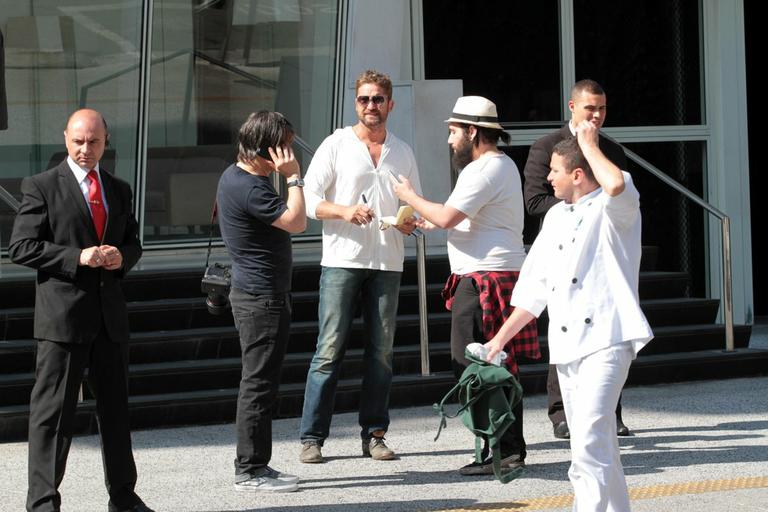 Gerard Butler em São Paulo