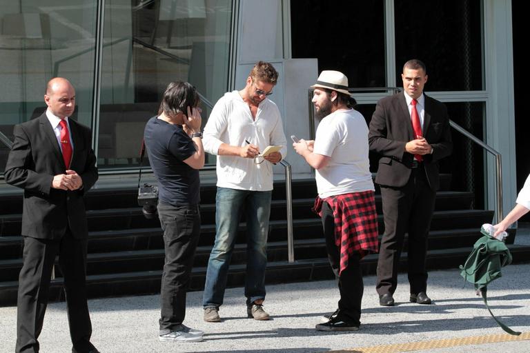 Gerard Butler em São Paulo