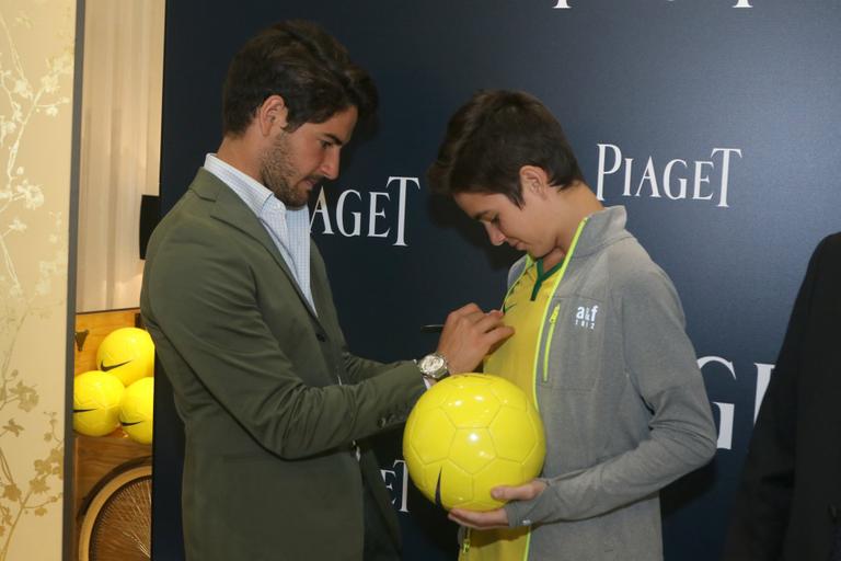 Alexandre Pato e Rivellino: encontro de craques