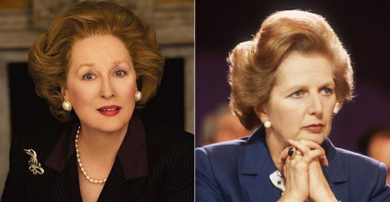 Meryl Streep interpretou a ex-primeira ministra Margaret Thatcher 