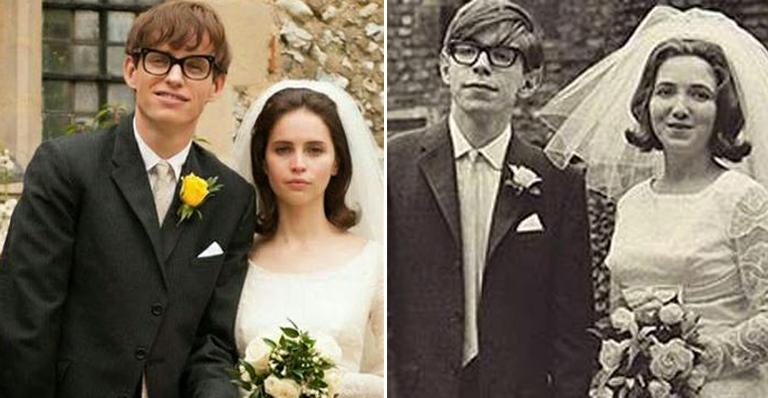  Eddie Redmayne e Felicity Jones como Stephen e Jane Hawking