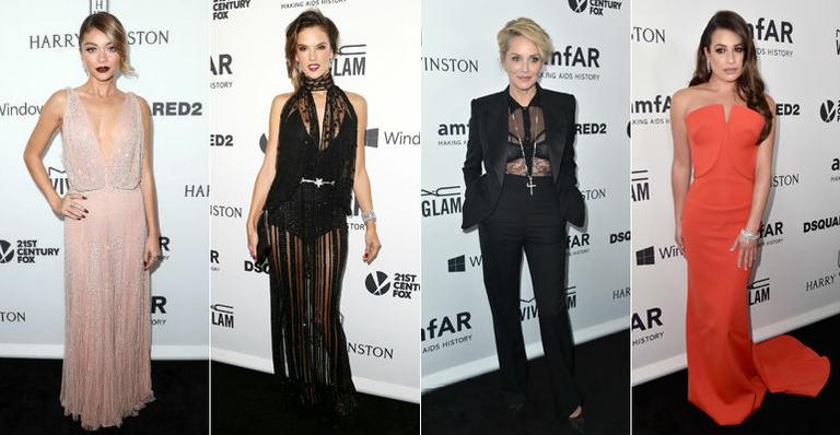 Confira os look das famosas que brilharam no baile da amfAR, em Los Angeles