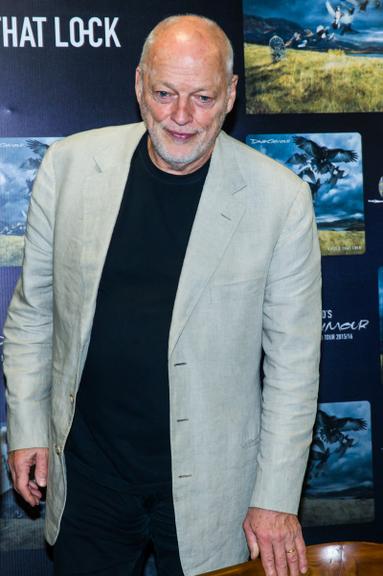 David Gilmour, ex-Pink Floyd, realiza coletiva de imprensa em São Paulo