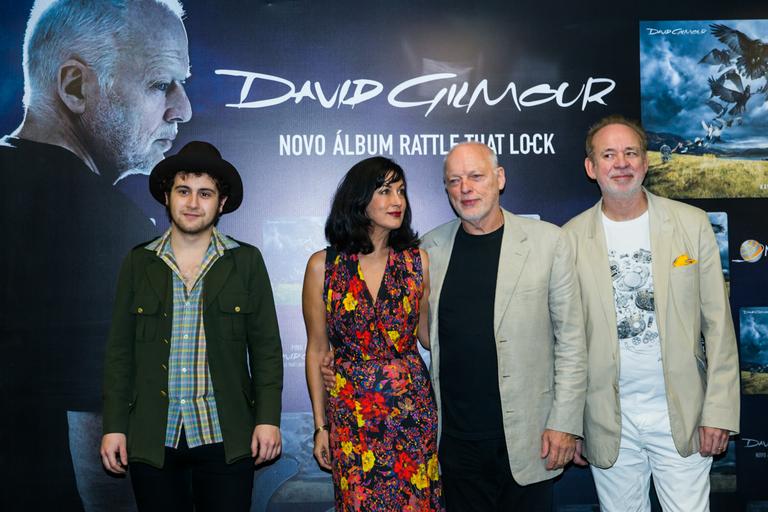 David Gilmour, ex-Pink Floyd, realiza coletiva de imprensa em São Paulo