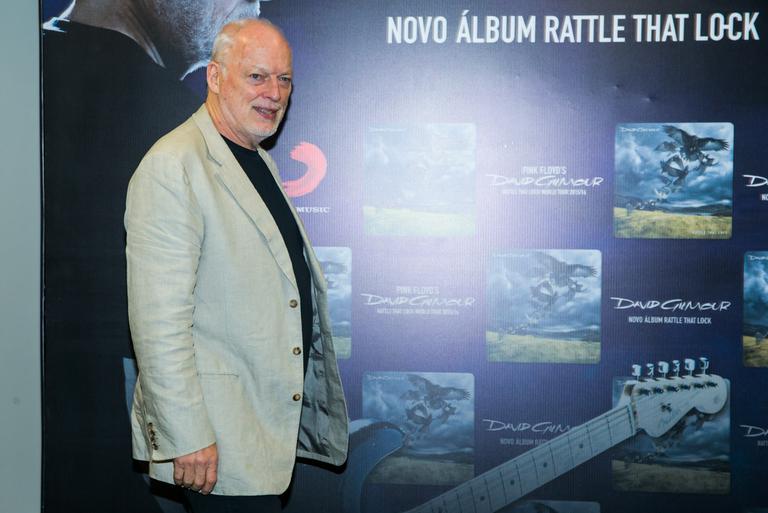 David Gilmour, ex-Pink Floyd, realiza coletiva de imprensa em São Paulo