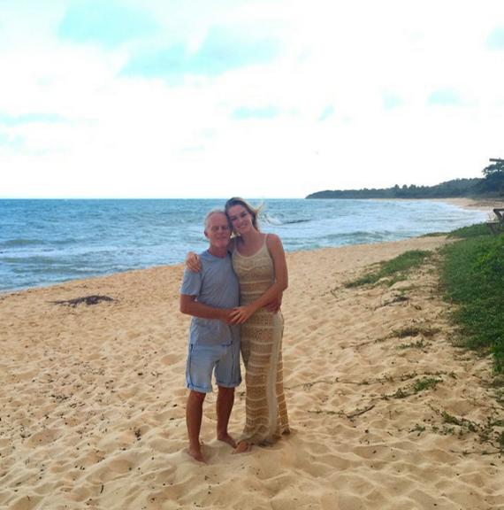 vestido longo na praia