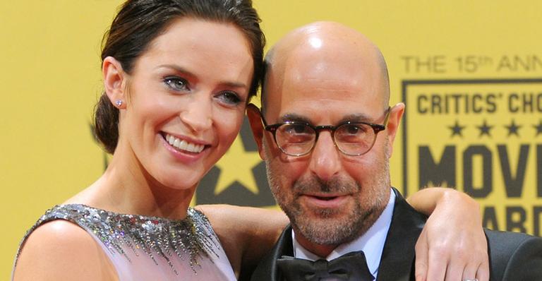 Stanley Tucci é casado com Felicity Blunt, irmã de Emily Blunt