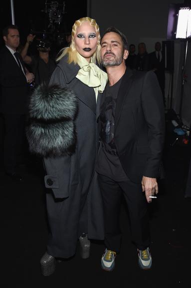 Lady Gaga no desfile de Marc Jacobs