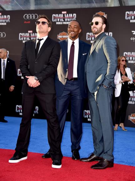 Robert Downey Jr., Anthony Mackie e Chris Evans