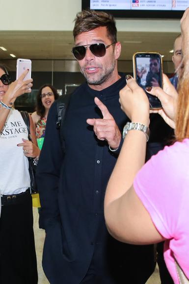 Ricky Martin desembarca em São Paulo