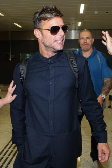 Ricky Martin desembarca em São Paulo