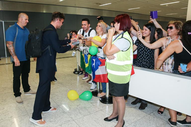 Ricky Martin desembarca em São Paulo