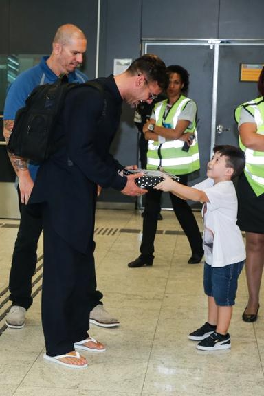 Ricky Martin desembarca em São Paulo