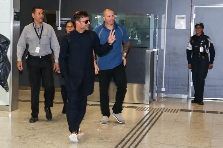 Ricky Martin desembarca em São Paulo