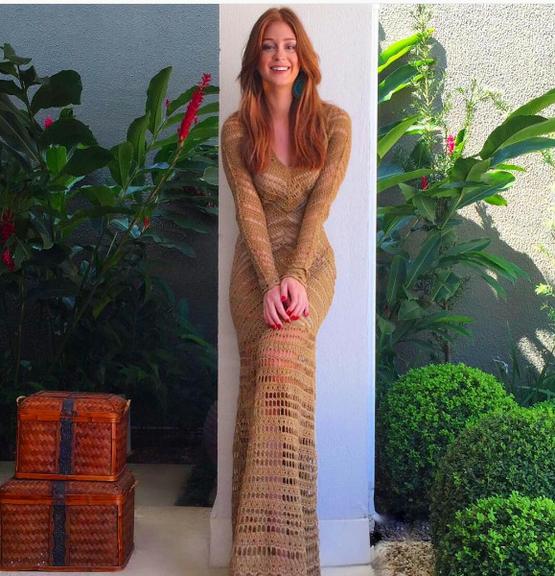 Marina Ruy Barbosa: como usar vestido longo casual 